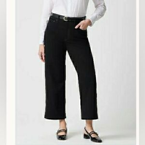 NWT J.Crew Curvy Mid-Rise Flare Crop Jeans 28P Petite  CE066